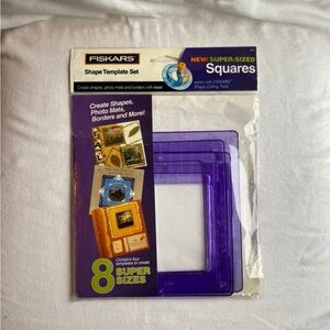 Fiskars Super-Sized Square Shape Template Set - Purple